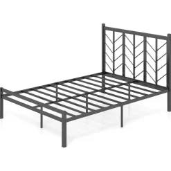 Costway Twin/Full/Queen Size Platform Bed with Headboard 11.5