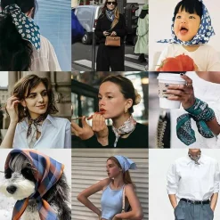 Cotton Bandana,Large Bandanas for Women,Head Coverings for Women,Head Scarf Handkerchief, Square Scarf Headband
