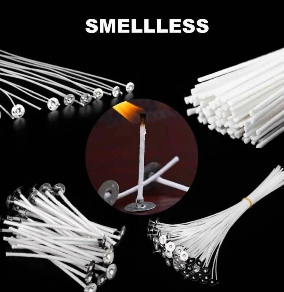 Cotton Core Candle Wicks with Pre-Tabbed Ends