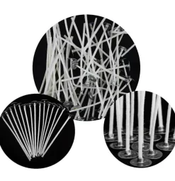 Cotton Core Candle Wicks with Pre-Tabbed Ends