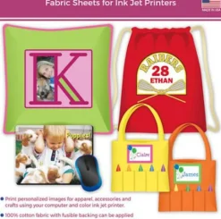 Cotton Fabric - Printable Transfer 5 Sheets 8.5