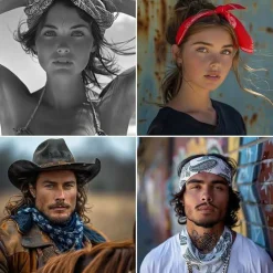 100% Cotton 10 Pack Fine Bandanas