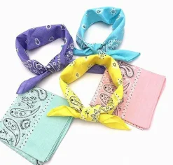 100% Cotton 10 Pack Fine Bandanas