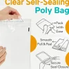 200 Count Clear Self Seal Poly Bags, 9" x 12" Mailing Bags Plastic Packaging
