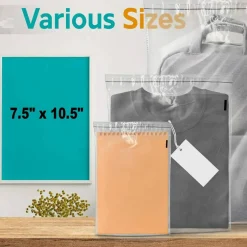 150 Count Plastic Clear Poly Bags 7.5 x 10.5 Inch Poly Storage & Mailing Bags