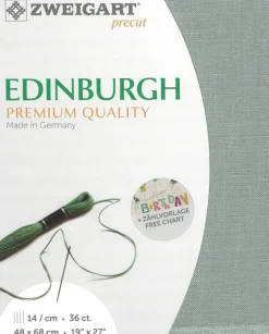 36-Count Smoke Blue Precut Edinburgh Cross Stitch Fabric by Zweigart 3217/7094
