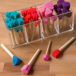 95 Count Spouncer Shaped Foam Brush Set by Craft Smart®