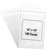 100 Count 12" x 16" Clear Cellophane Resealable Bags 1.2 mil