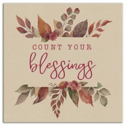 Count Your Blessings Canvas Wall Art