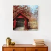 Covered Bridge Canvas Wall Art