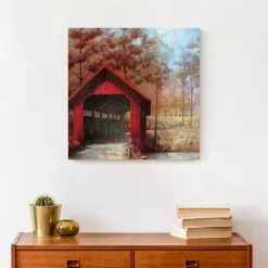Covered Bridge Canvas Wall Art