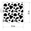 Cow Print Cookie and Craft Stencil | CM191 by Designer Stencils | Stencils for Royal Icing, Airbrush, Dusting Powder |