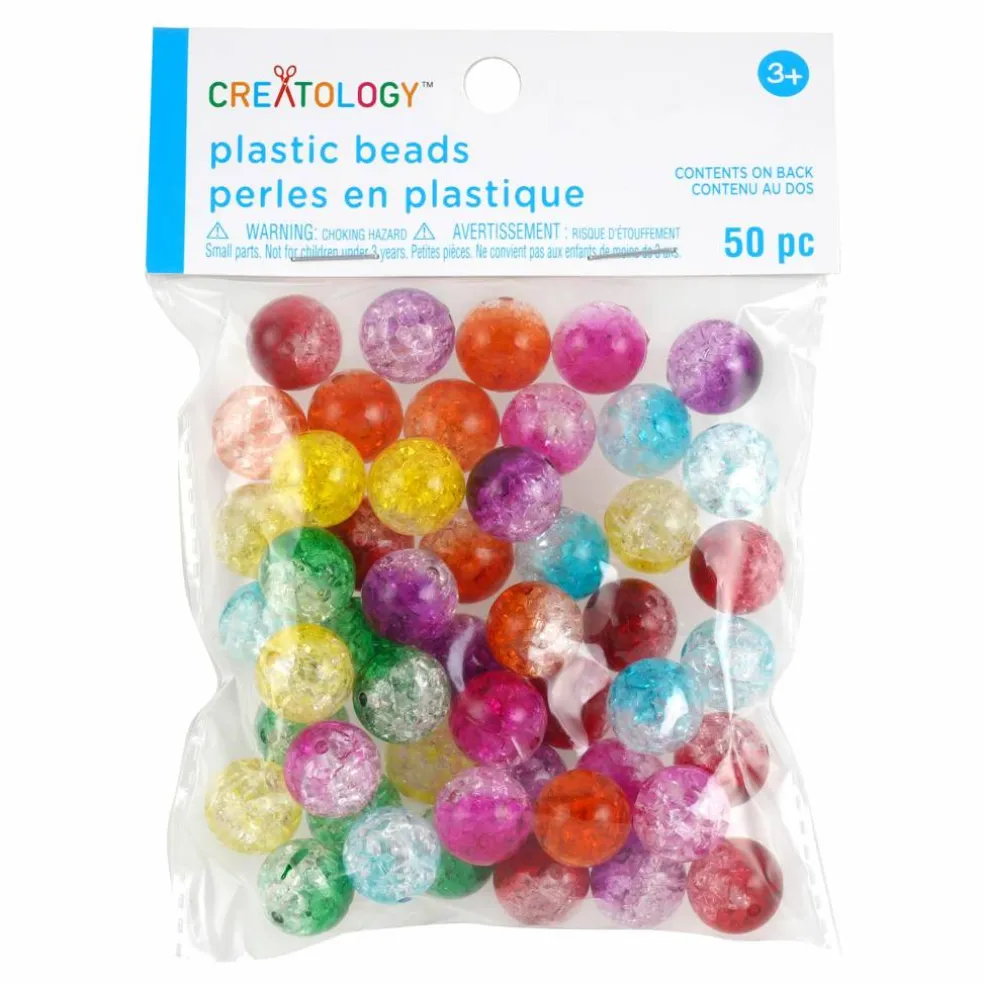Crackle Plastic Beads by Creatology™