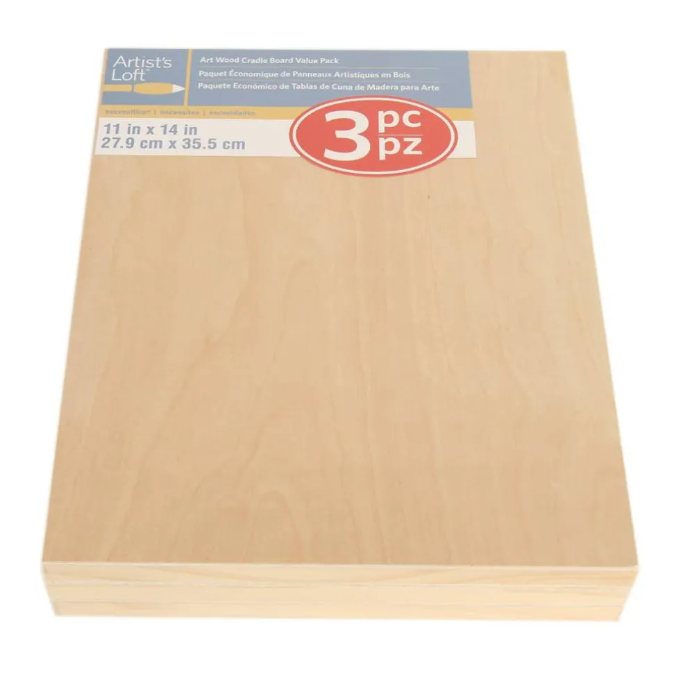 Cradled Wood Painting Panel Pack by Artist's Loft™ Necessities™
