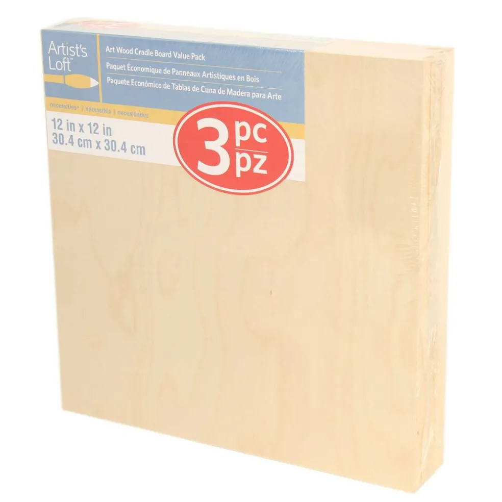 Cradled Wood Painting Panel Pack by Artist's Loft™ Necessities™