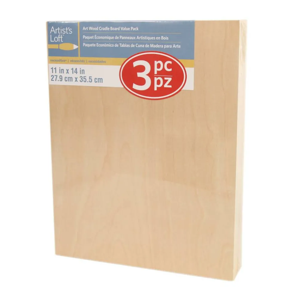 Cradled Wood Painting Panel Pack by Artist's Loft™ Necessities™