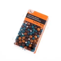 Craft Brown & Turquoise Mixed Wooden Beads by Bead Landing™