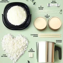 CraftBud DIY Natural Soy Candle Making Kit