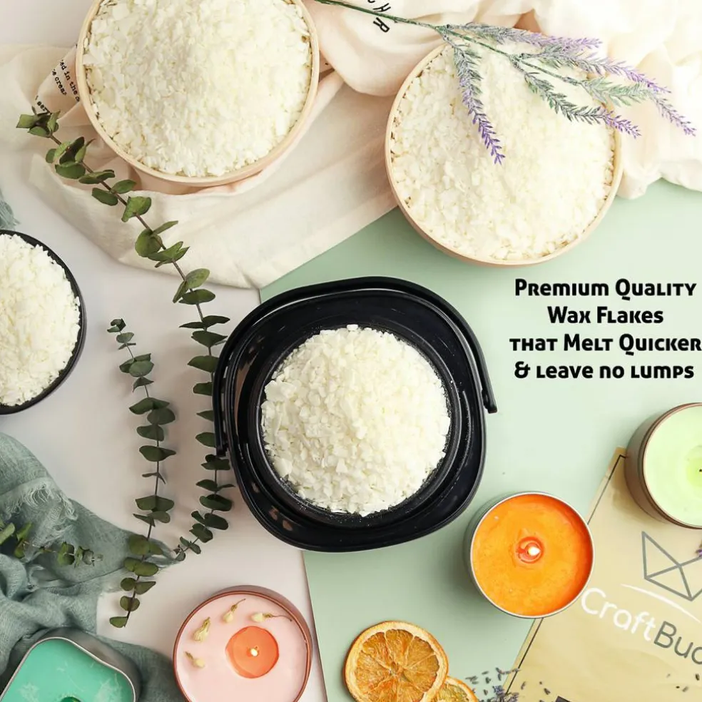 CraftBud DIY Natural Soy Candle Making Kit
