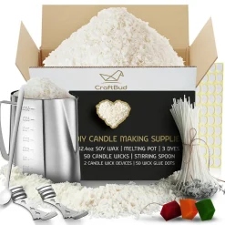 CraftBud DIY Natural Soy Wax Candle Making Kit