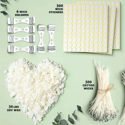 CraftBud Natural Soy Candle Wax Accessories Kit