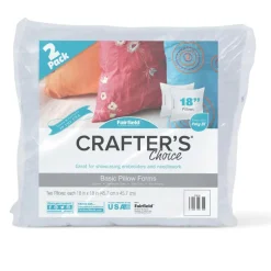 Crafter's Choice® 2 Pack Pillow Forms, 18" x 18"