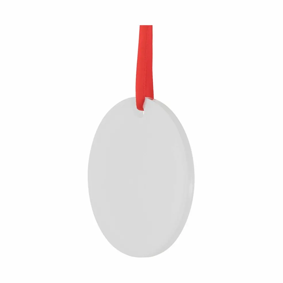 Craft Express 25ct. 3" White Acrylic Sublimation Ornaments