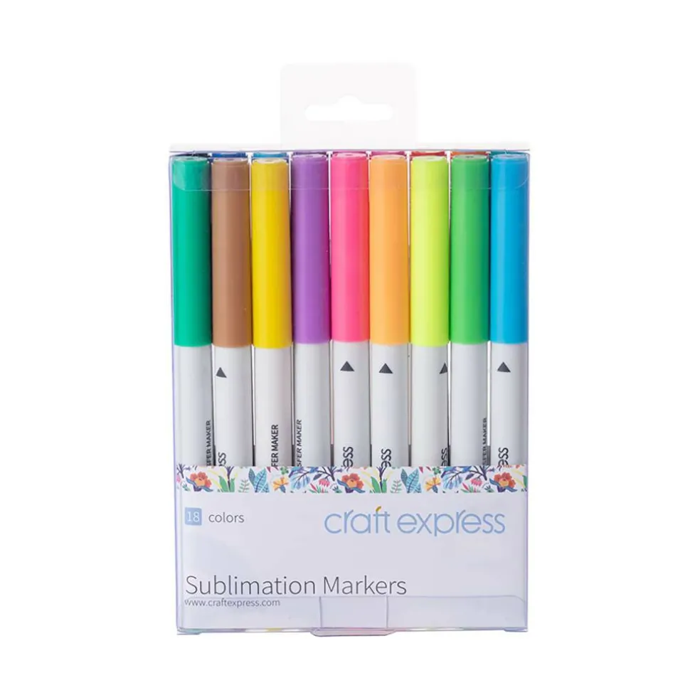 Craft Express Fabric 18 Colors Marker Set