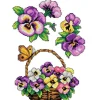Crafting Spark Violas Plastic Canvas Counted Cross Stitch Kit