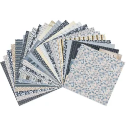 Craft Smith 12" x 12" Indigo Florals Paper Pad, 48 Sheets