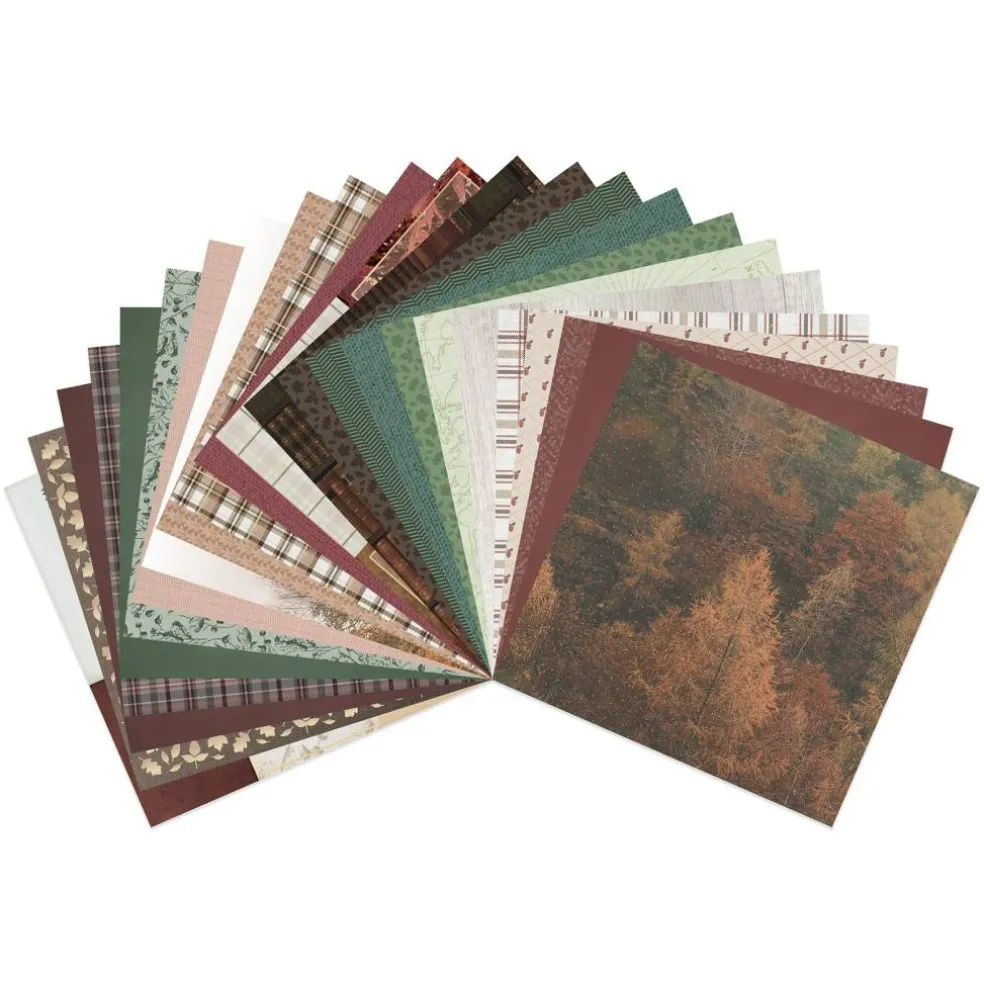 Craft Smith 12" x 12" Oak & Thistle Paper Pad, 48 Sheets