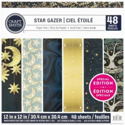 Craft Smith 12" x 12" Star Gazer Paper Pad, 48 Sheets