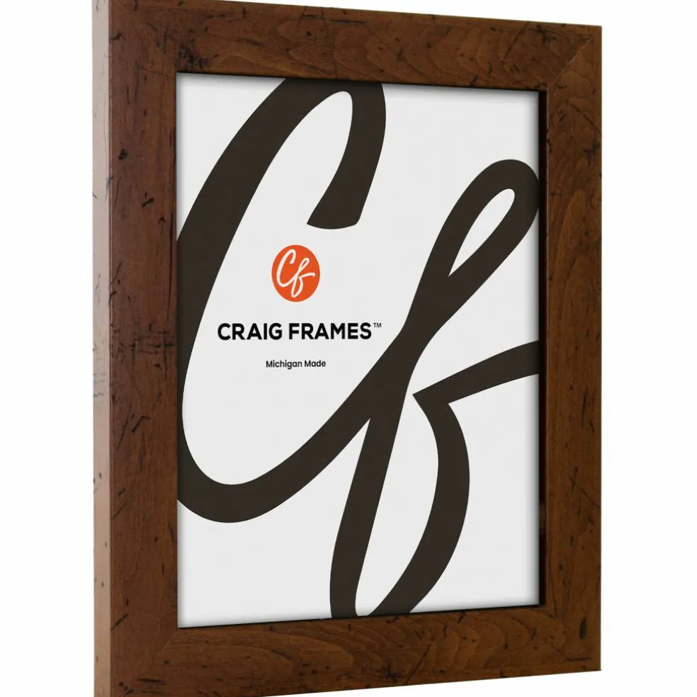Craig Frames Bauhaus 125 Dark Walnut Picture Frame