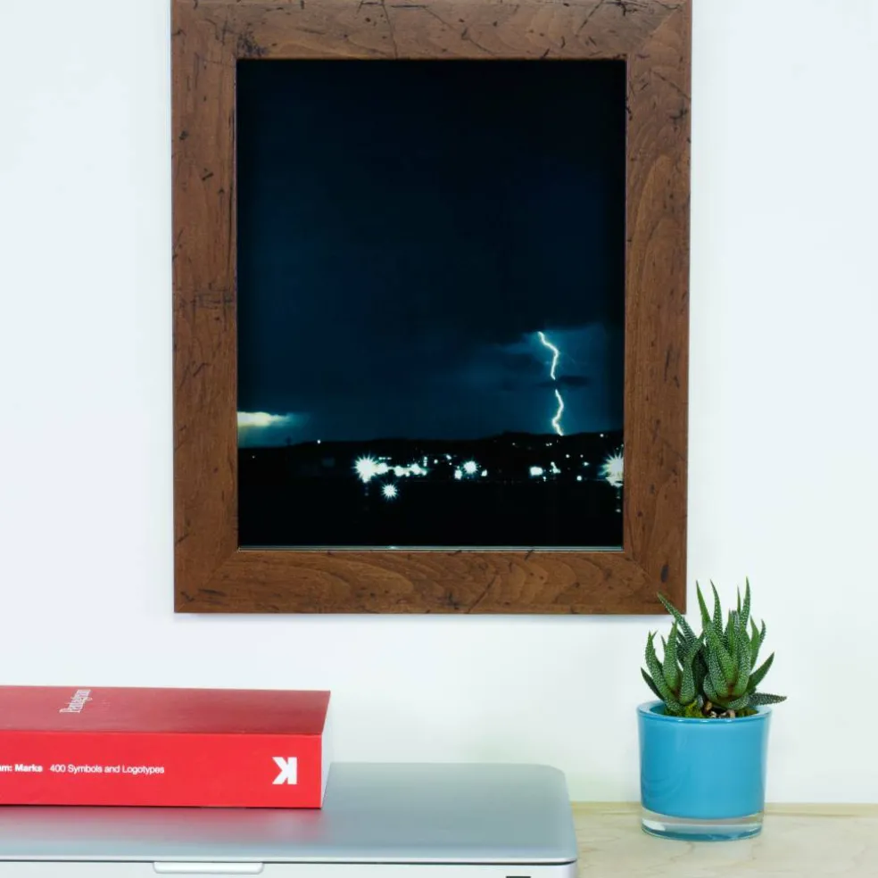 Craig Frames Bauhaus 125 Dark Walnut Picture Frame