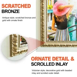 Craig Frames Bravada Ornate Bronze Picture Frame