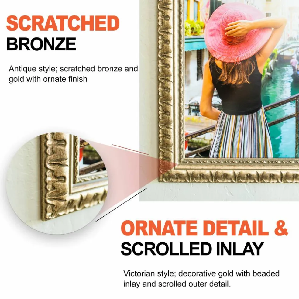 Craig Frames Bravada Ornate Bronze Picture Frame