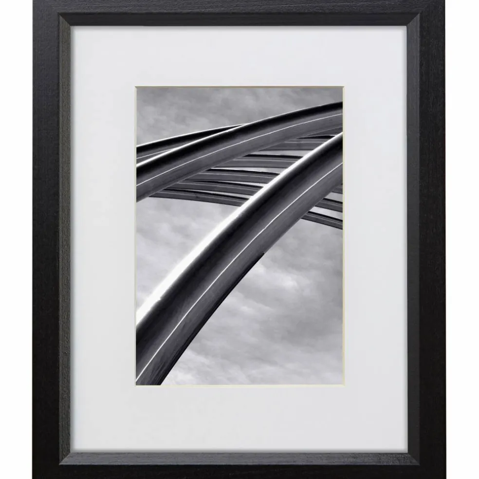 Craig Frames Economy Ebony Hardwood Picture Frame with Mat