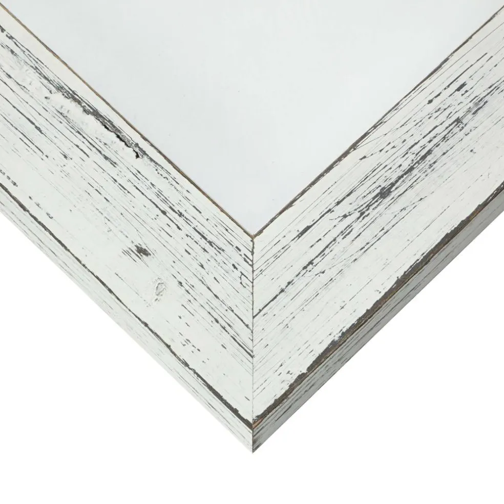 Craig Frames Jasper Marshmallow Weathered White Picture Frame with Mat