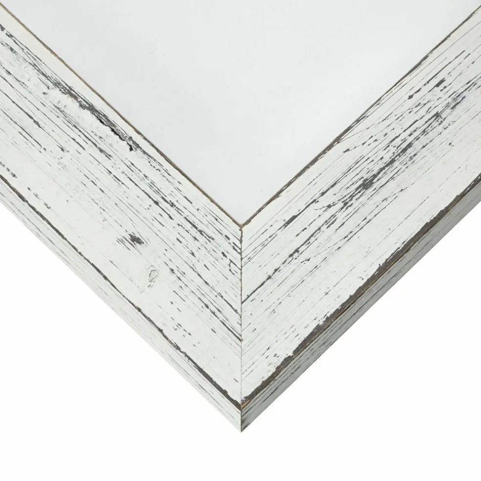 Craig Frames Jasper Marshmallow Weathered White Picture Frame with Mat