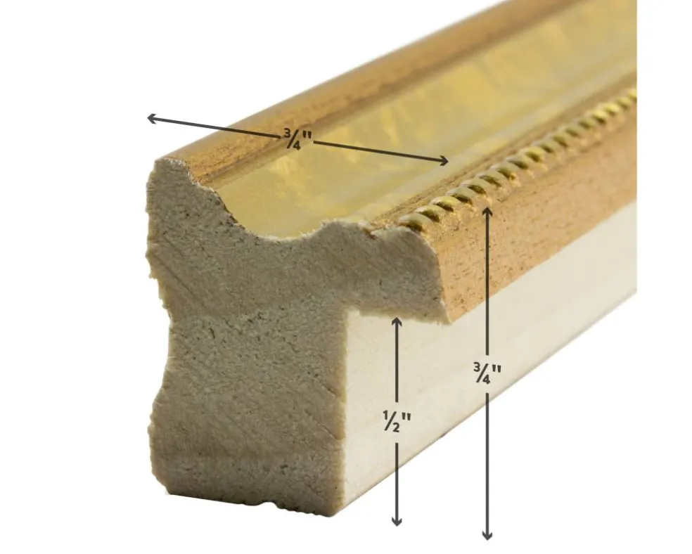 Craig Frames Stratton Aged Gold Picture Frame