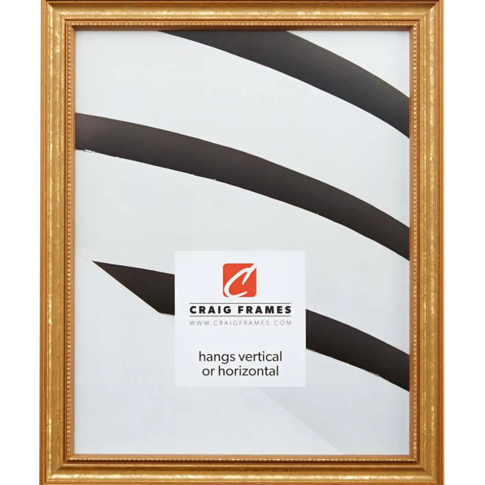 Craig Frames Stratton Aged Gold Picture Frame