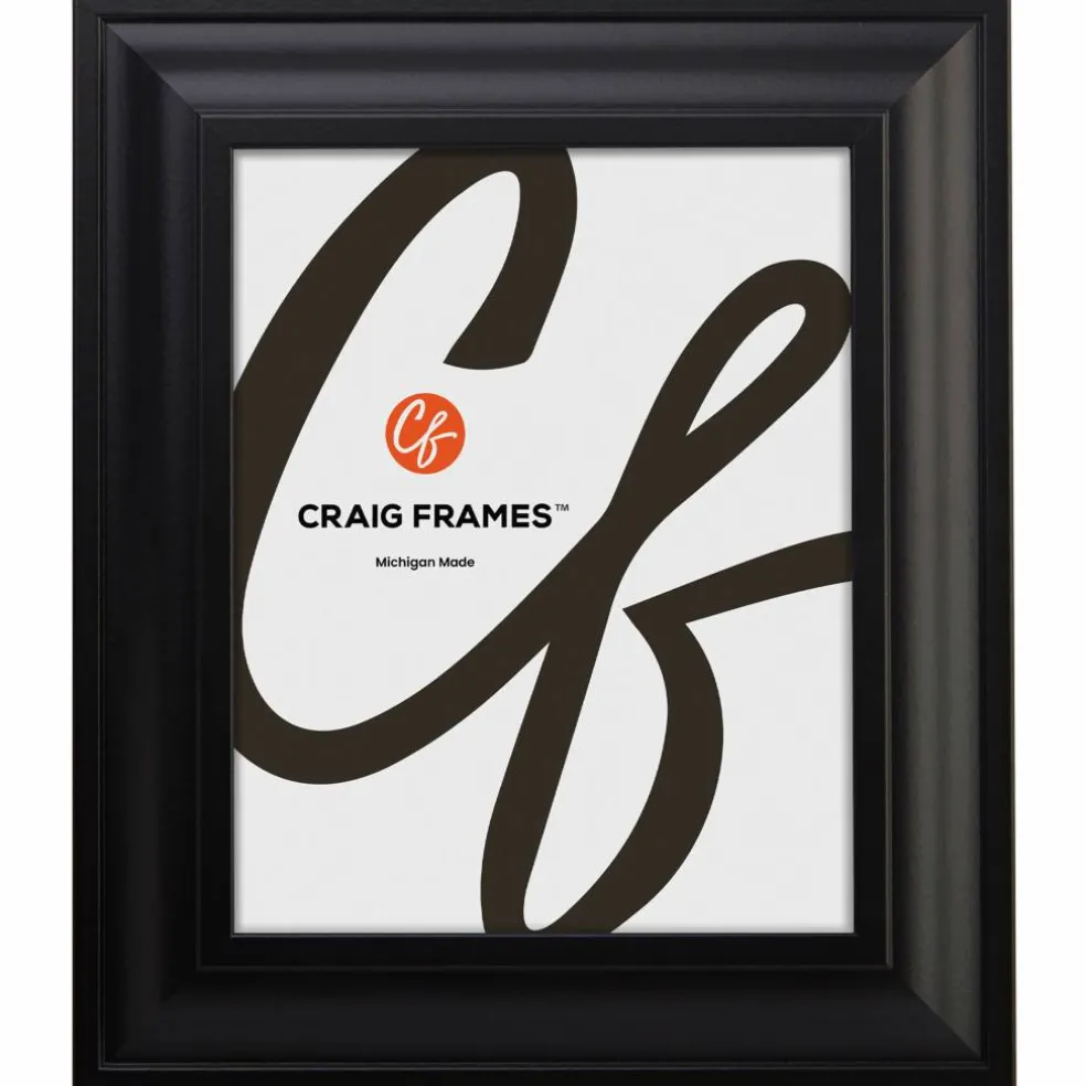 Craig Frames Upscale Satin Black Picture Frame