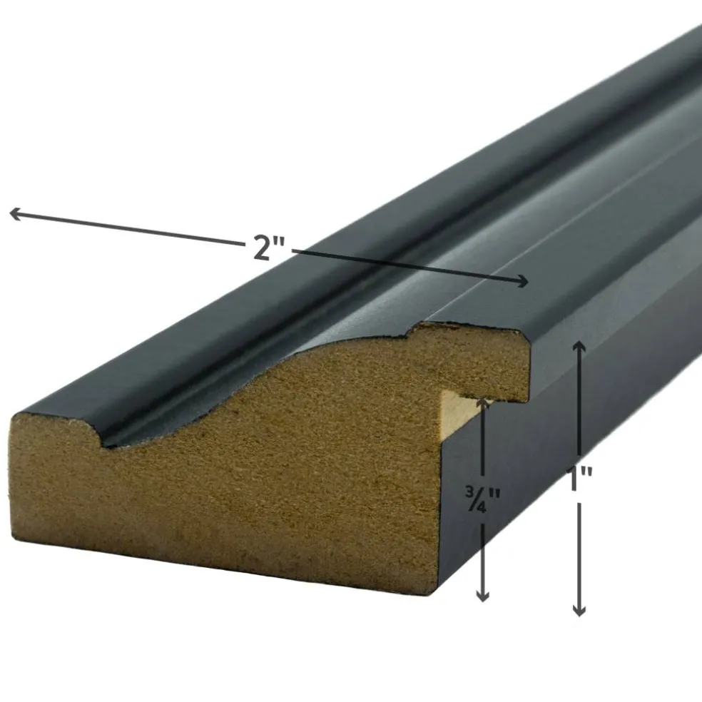 Craig Frames Upscale Satin Black Picture Frame