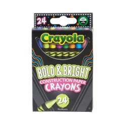 Crayola® Bold & Bright Construction Paper Crayons, 24ct.