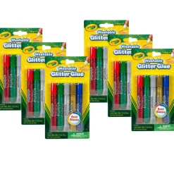 Crayola® Bold Washable Glitter Glue, 6 Packs of 5