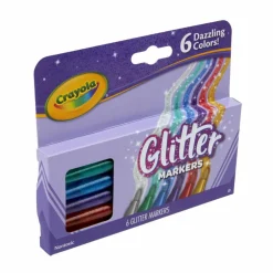 Crayola® 6 Color Glitter Markers