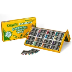 Crayola® Construction Paper™ Crayon Classpack®, Regular Size Crayons, 400ct.