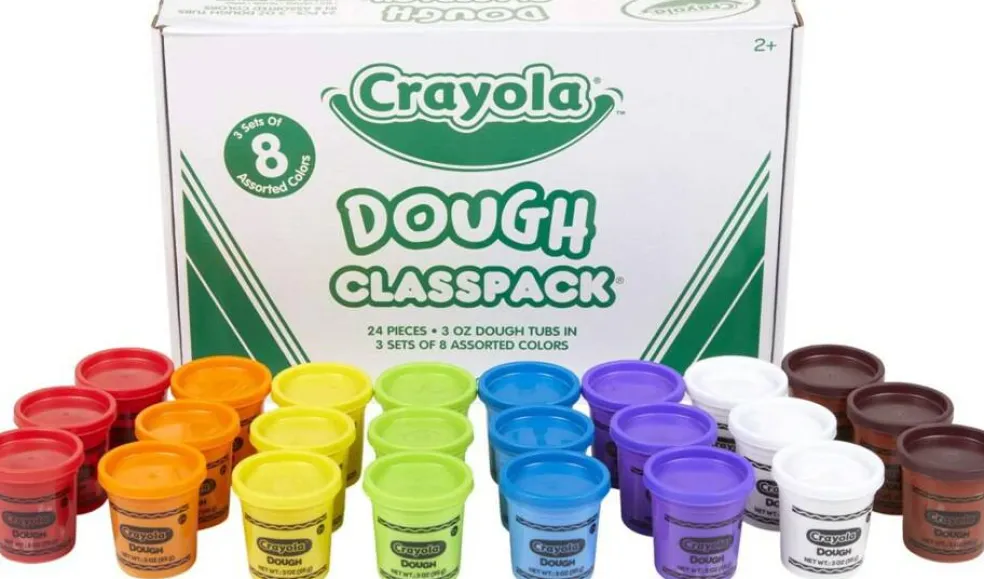Crayola Dough Classpack, 3 oz Tubs, Assorted Colors for Classroom & Kids Crafts