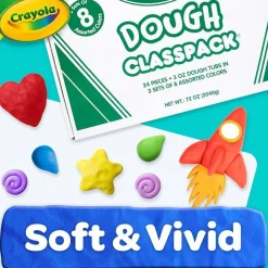 Crayola Dough Classpack, 3 oz Tubs, Assorted Colors for Classroom & Kids Crafts