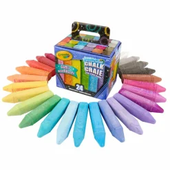 Crayola® Glitter 24 Color Washable Sidewalk Chalk